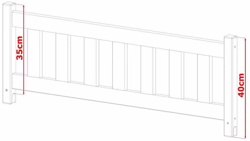Gyerekágy 80 x 160 cm Donna (ágyráccsal) (fehér). Akció -21%. 1040110
