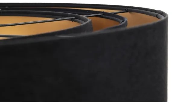 TRINITI lógcsillár 1xE27/60W/230V fekete/arany