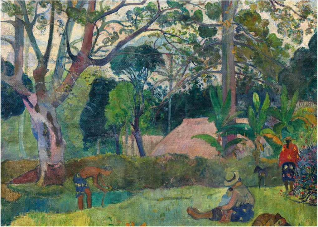 Kép - Paul Gauguin, Te raau rahi (The Big Tree), reprodukciók (70x50 cm)