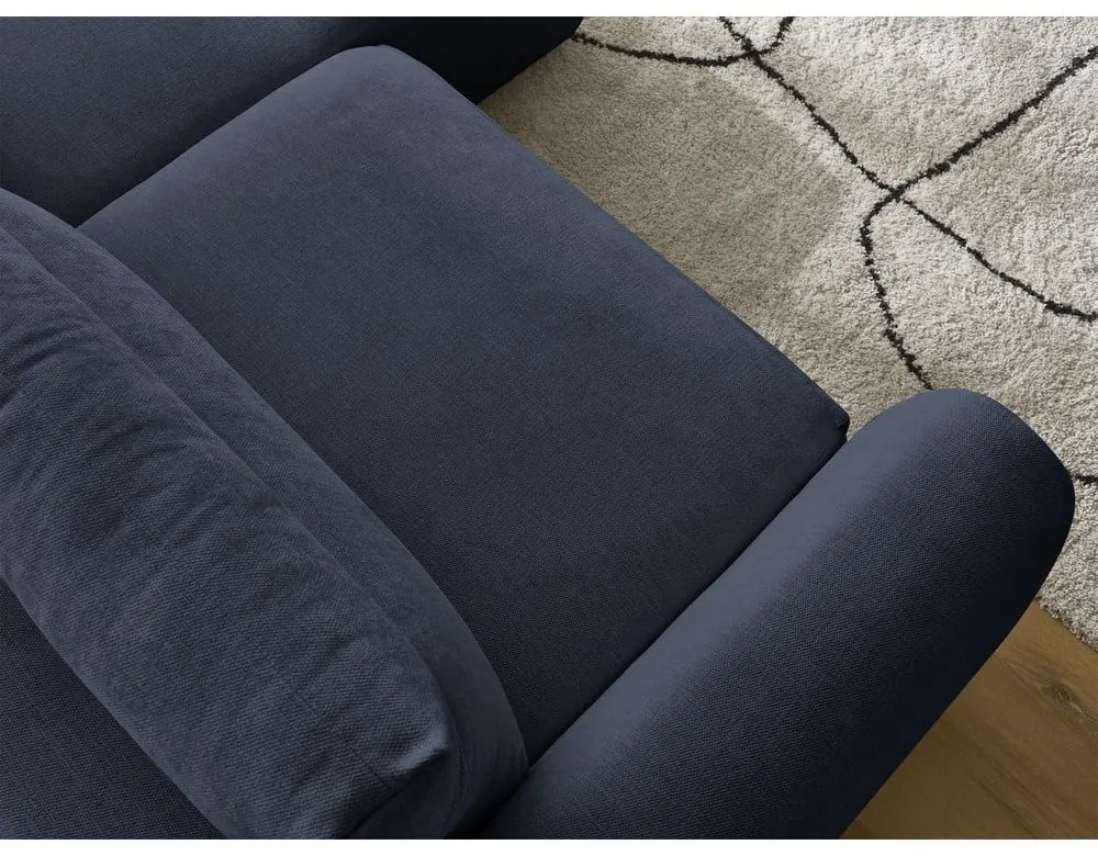 Sötétkék sarokkanapé Aden – Bobochic Paris
