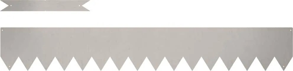 vidaXL Fűszegélyezés 10 pcs Barna 100 x 0.05 x 20 cm Időjárásálló acél