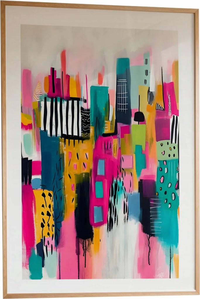 Vászonkép Modern Absztrakt A3 Fali Dekoráció Fa Keret 30x42 cm