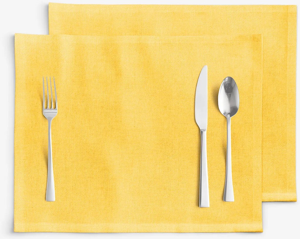 Goldea malaga reggeliző alátét - sárga - 2db 30 x 40 cm