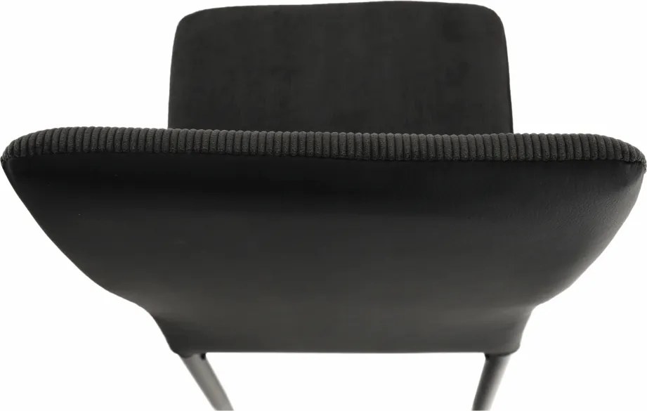 Étkező szék, sotétszürke/fekete, ENRA