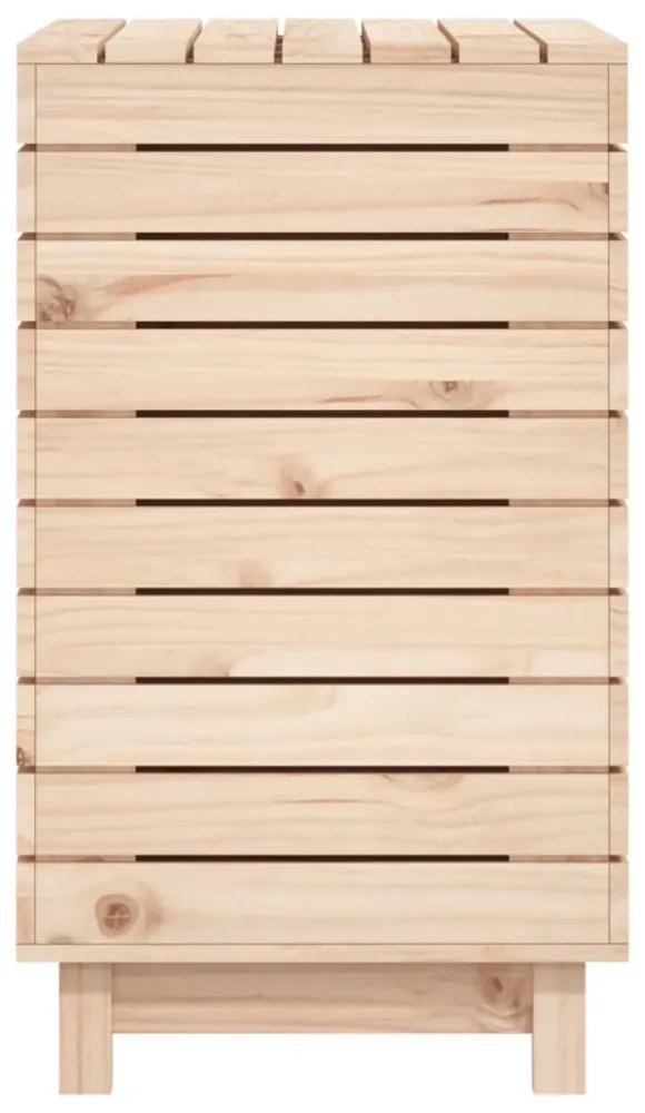 tömör fenyőfa szennyestartó láda 88,5 x 44 x 76 cm