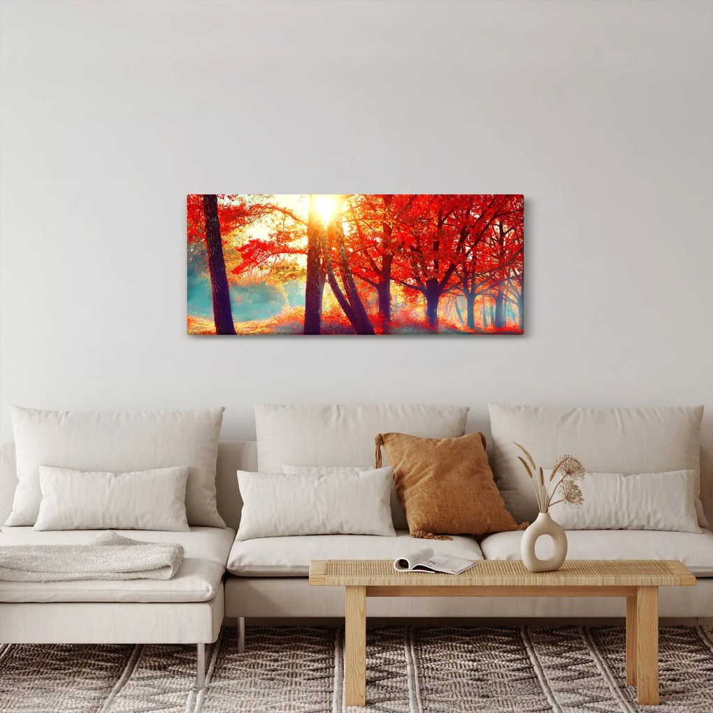 Kép - Őszi táj (120x50 cm)