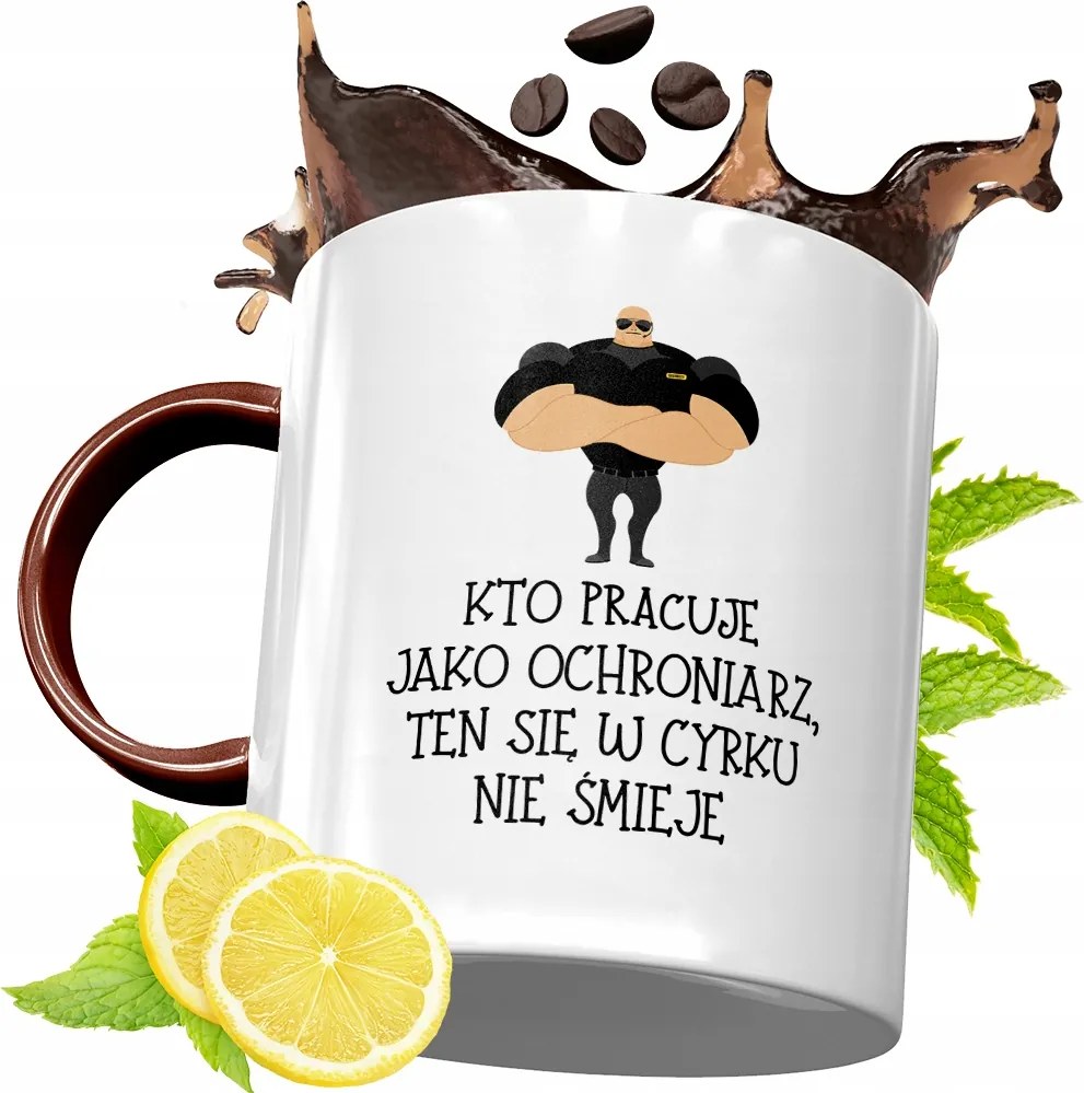 Bordó Bögre Biztonsági Őrnek Születésnapra Ajándék fényképes nyomattal