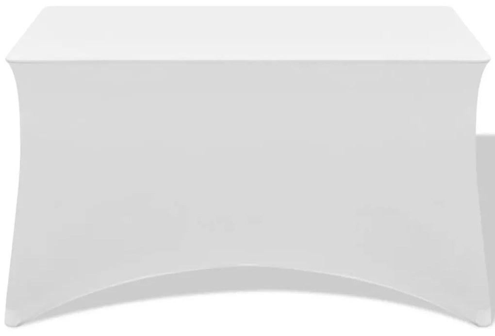Sztreccs asztal védőhuzat 2 db 120x60,5x74 cm fehér