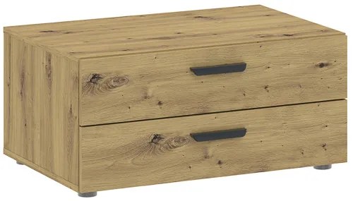 BASIC TWO Komód Tölgy Színben 74 cm 2S