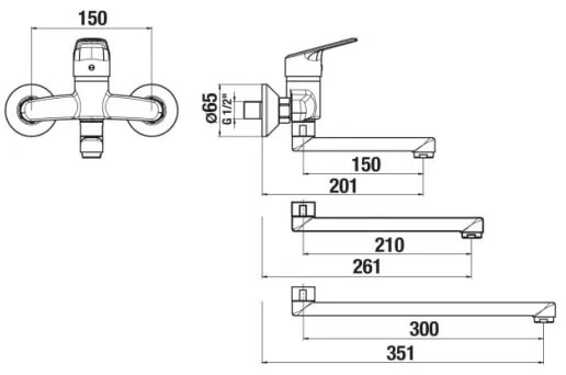 JIKA H3112E70042201 - TALAS mosdó csaptelep 15x20,1 cm, fényes króm