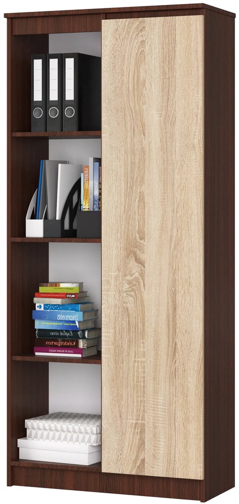 Regál Rehana II (wenge + szonoma tölgy). Akció -14%. 1069804