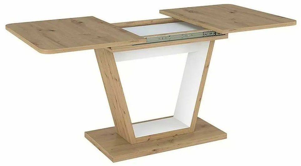 Levin étkezőasztal, artisan tölgy / fehér