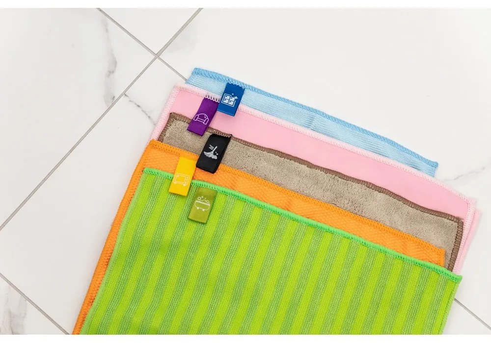 Mikroszálas törlőkendő szett 5 db-os – Addis