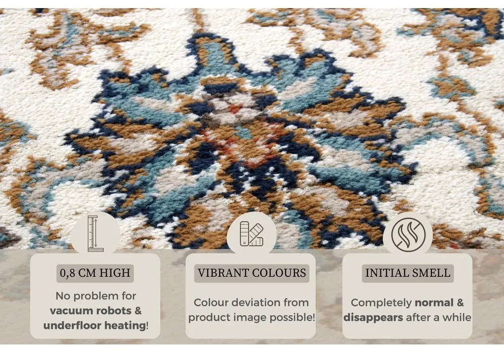 Krémszínű szőnyeg 57x90 cm Orient Saraceni – Hanse Home