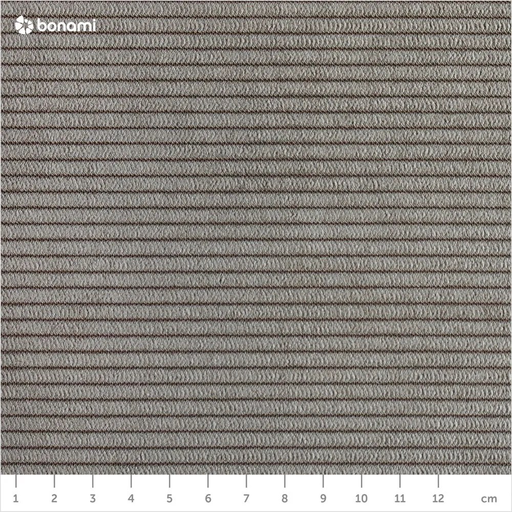 Szürkésbarna kárpitozott franciaágy matraccal, ágyráccsal 180x200 cm Noira Slim – Bonami Selection