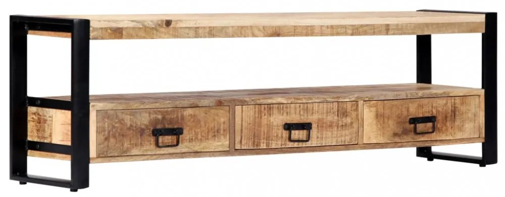 tömör mangófa TV-szekrény 150 x 30 x 45 cm