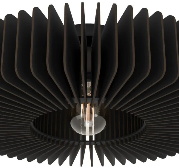 Eglo 900831 - Mennyezeti lámpa PALOMBAIA 1xE27/40W/230V fekete