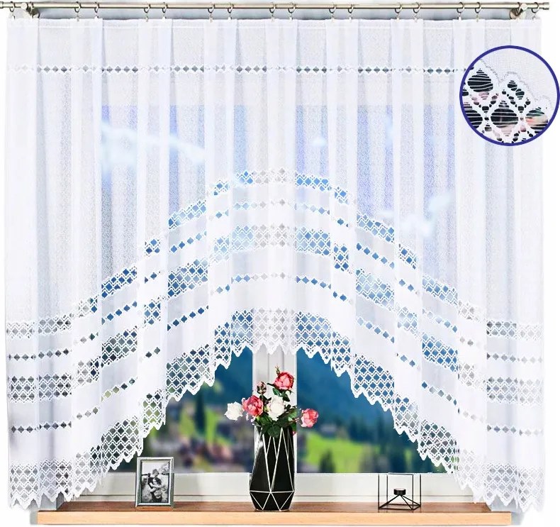 Függöny Jacquard Függöny Kész 300x160 Kész Szoba Konyha Áttört Ív