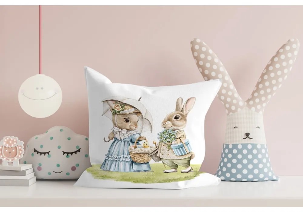 Párnahuzat szett húsvéti mintával, 4 db-os 43x43 cm – Mila Home