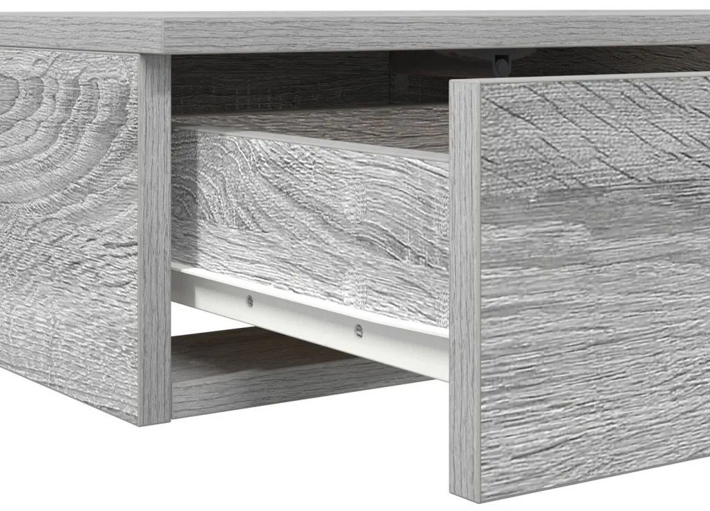 Éjjeli Asztalok Szürke sonoma Szerelt fa 160 x 36.5 x 16.5 cm