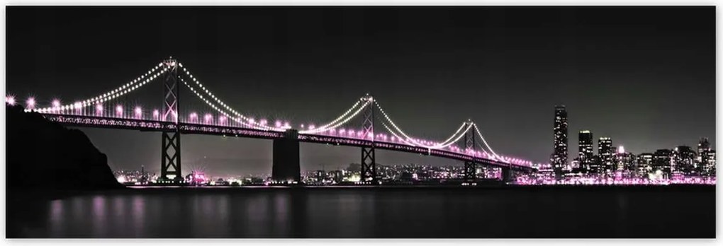 Poszterek 200x66 Híd Lila fények