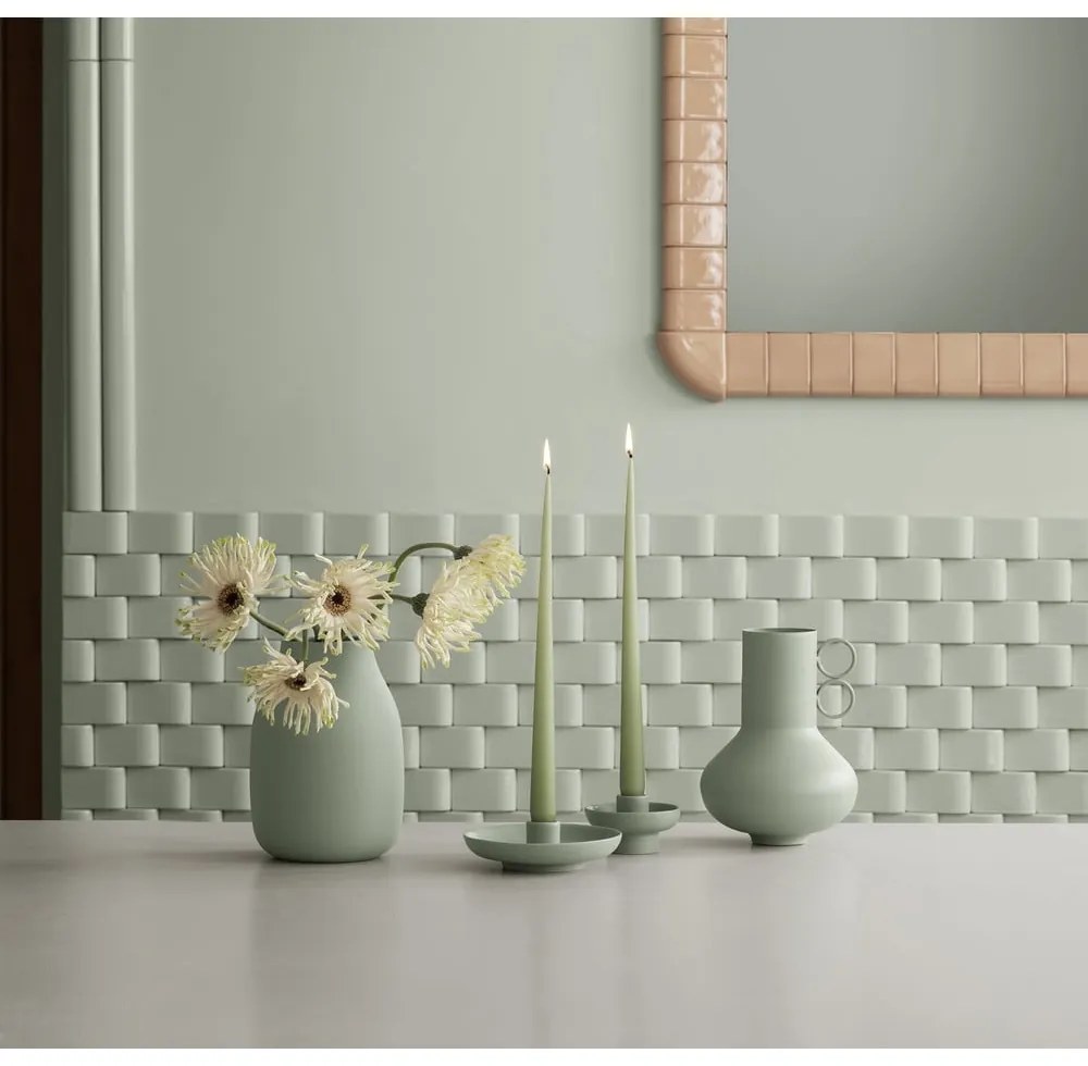 Zsályaszínű fém váza (magasság 20 cm) Loha – Blomus