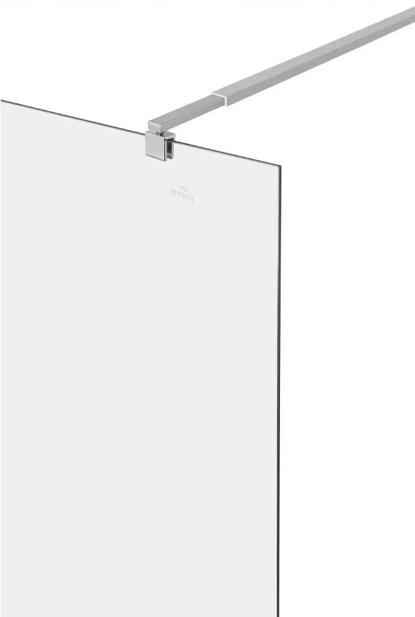 Invena Walk-In, zuhany paraván 80X200cm, 8mm átlátszó üveg, króm profil, INV-AK-32-186-O