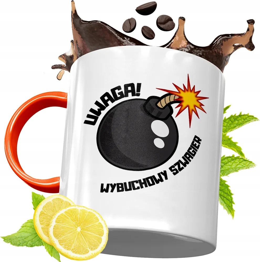 Narancssárga Bögre Sógornak Ajándék fényképes nyomattal