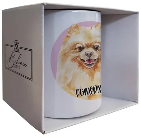 Bohemia Gifts Kerámia bögre - Pomeranian, 350 ml