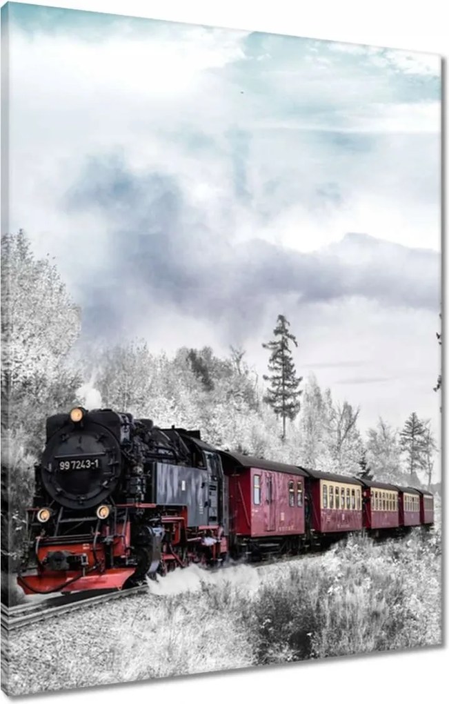 Vászonkép 60x80 Gőzmozdony vonat