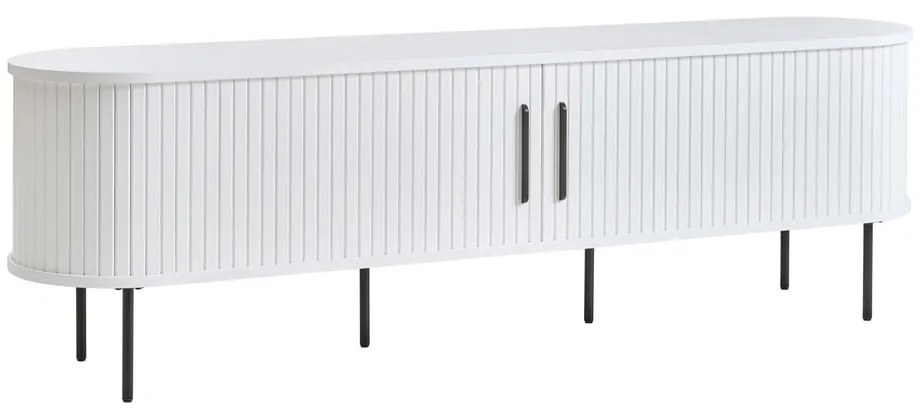 Fehér TV-állvány 180x56x45 cm Nola – Unique Furniture