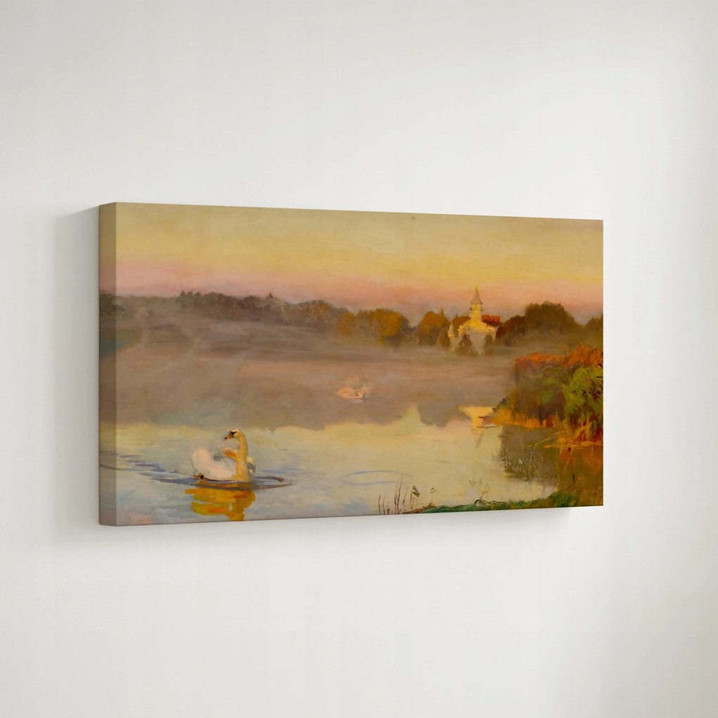 Vászonkép „Tó a Radnótiban” Józef Chełmoński 1898. 70x50cm