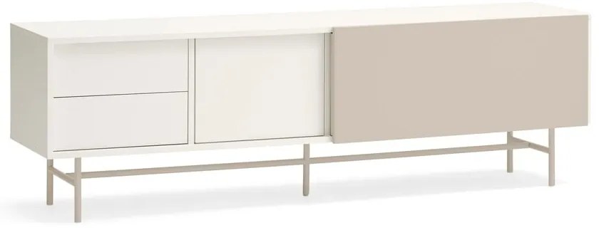 Bézs-krémszínű TV-állvány 180x56 cm Nube – Teulat