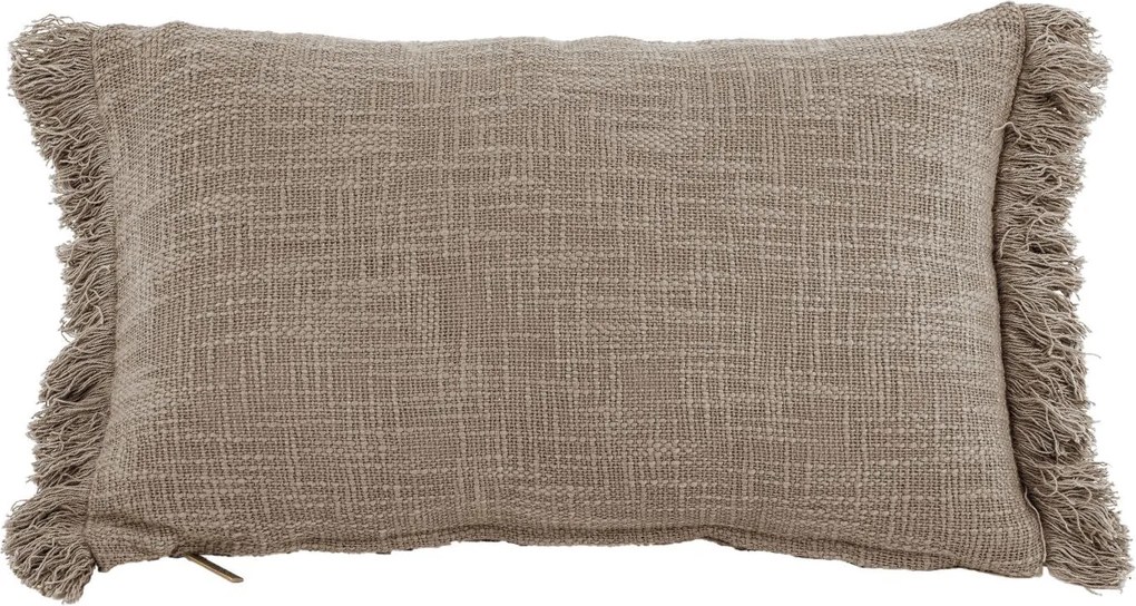 Díszpárna TISECO SOLID 30x50 cm, szürkésbarna