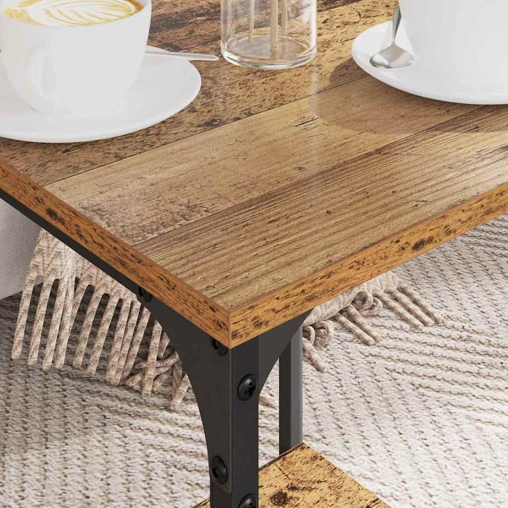 Dohányzóasztal Öreg fa 40 x 40 x 55 cm Faanyag