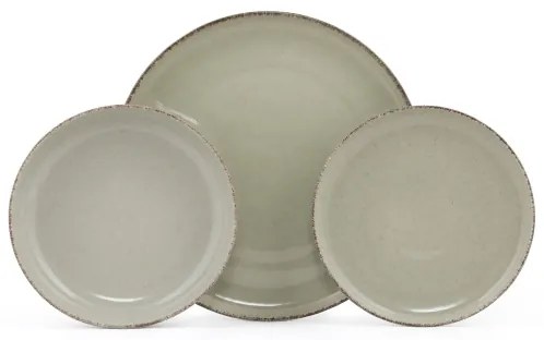 18 részes zöld porcelán étkészlet