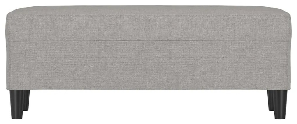 világosszürke szövet pad 100 x 35 x 41 cm