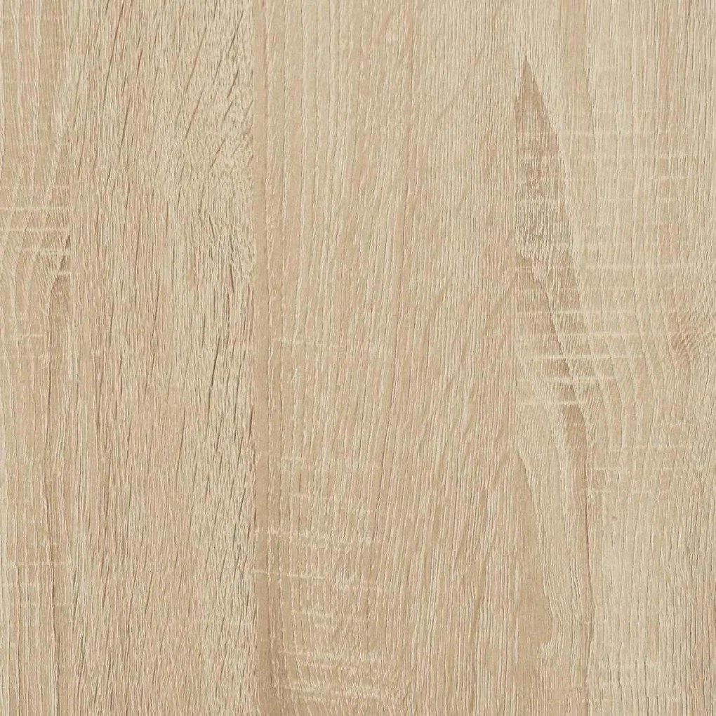 2 db sonoma tölgy színű szerelt fa éjjeliszekrény 46,5x29x61 cm