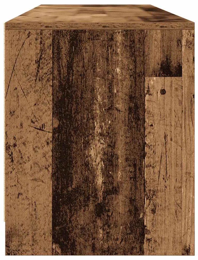 antik fa színű szerelt fa TV-szekrény 188,5x41x50 cm
