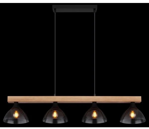 Globo 15544-4H - Csillár zsinóron LINDI 4xE14/15W/230V