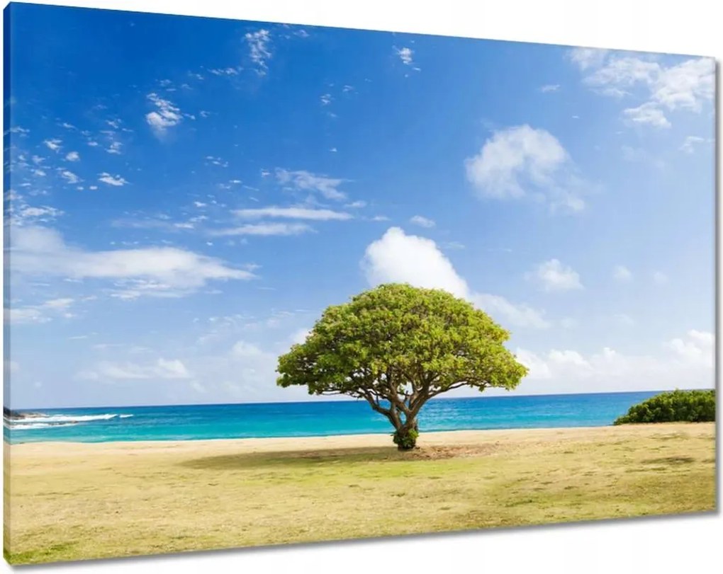 Vászonkép 100x70 Tájkép fával