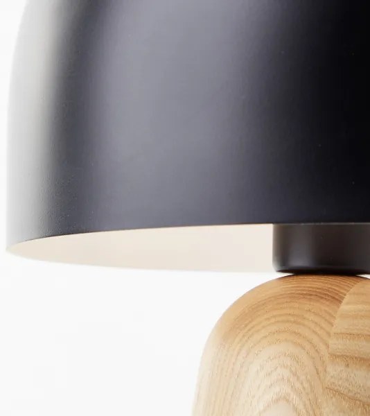 Brilliant - Asztali lámpa NALAM 1xE14/40W/230V fekete/kőris