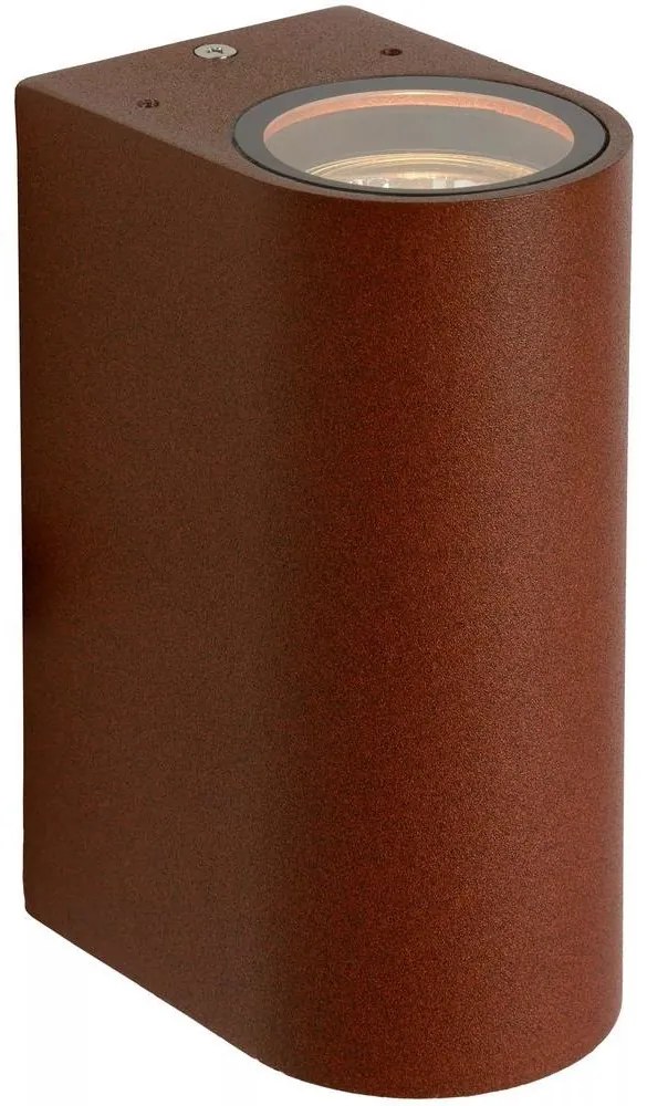 Lucide 27863/02/97 - Kültéri fali lámpa BOOGY 2xGU10/5W/230V IP44