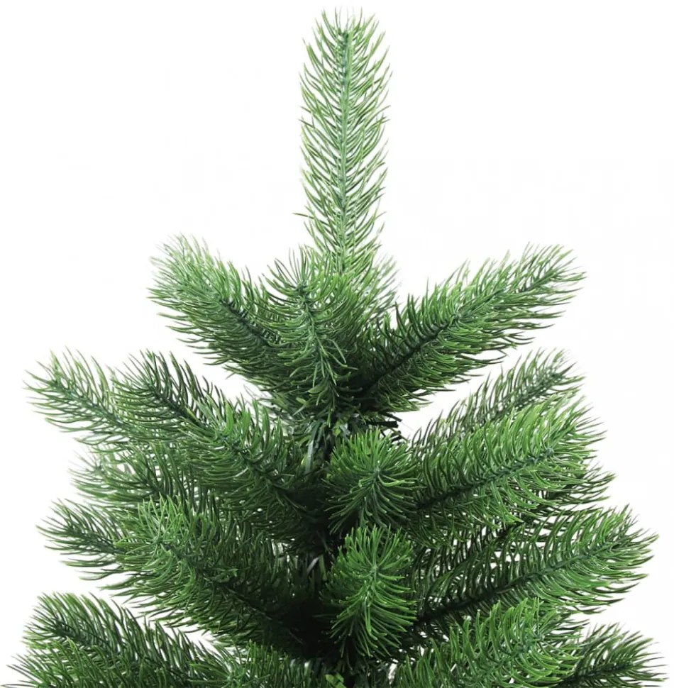 zöld megvilágított műkarácsonyfa gömb szettel 90 cm