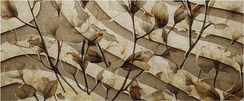 Fotótapéta Flizelin Dekoratív az irodába Klasszikus növényvilág 250x104 Ragasztó