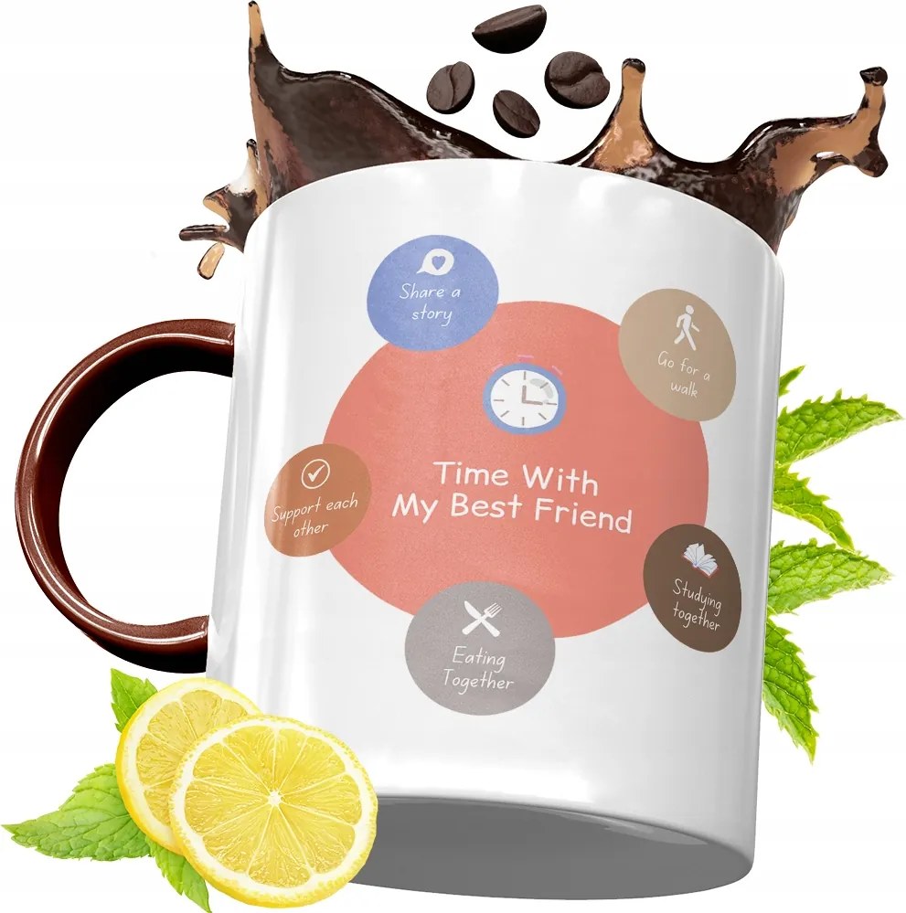 Bordó Bögre Barátnak Születésnapra Ajándék fényképes nyomattal