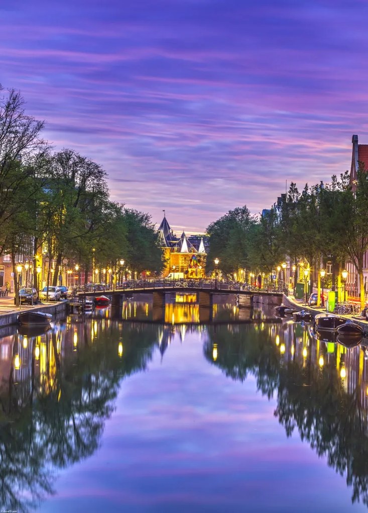 Poszter 39,5x55cm Amszterdami csatorna, Assaf Frank