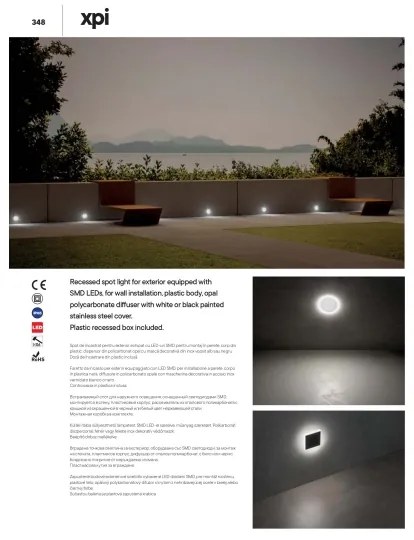 Redo 90044 - LED Kültéri beépíthető lámpa INCAS LED/2,3W/230V IP65