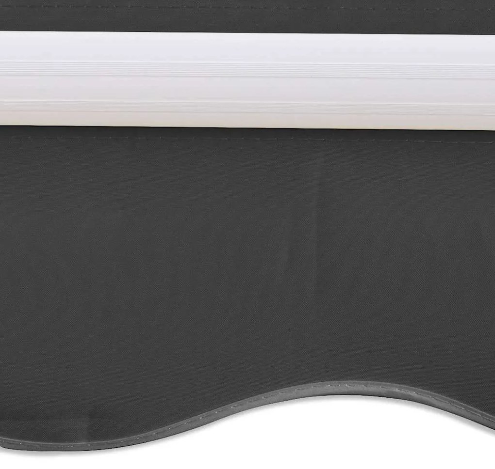 vidaXL feltekerhető motoros napellenző, antracitszürke, 400 cm