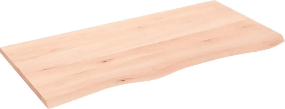 vidaXL kezeletlen tömör fa fürdőszobai pult 100 x 50 x 2 cm